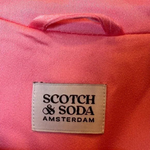 Scotch and Soda Light Pink Single Breasted Women's Blazer size 12/152 Barbiecore - Picture 6 of 13